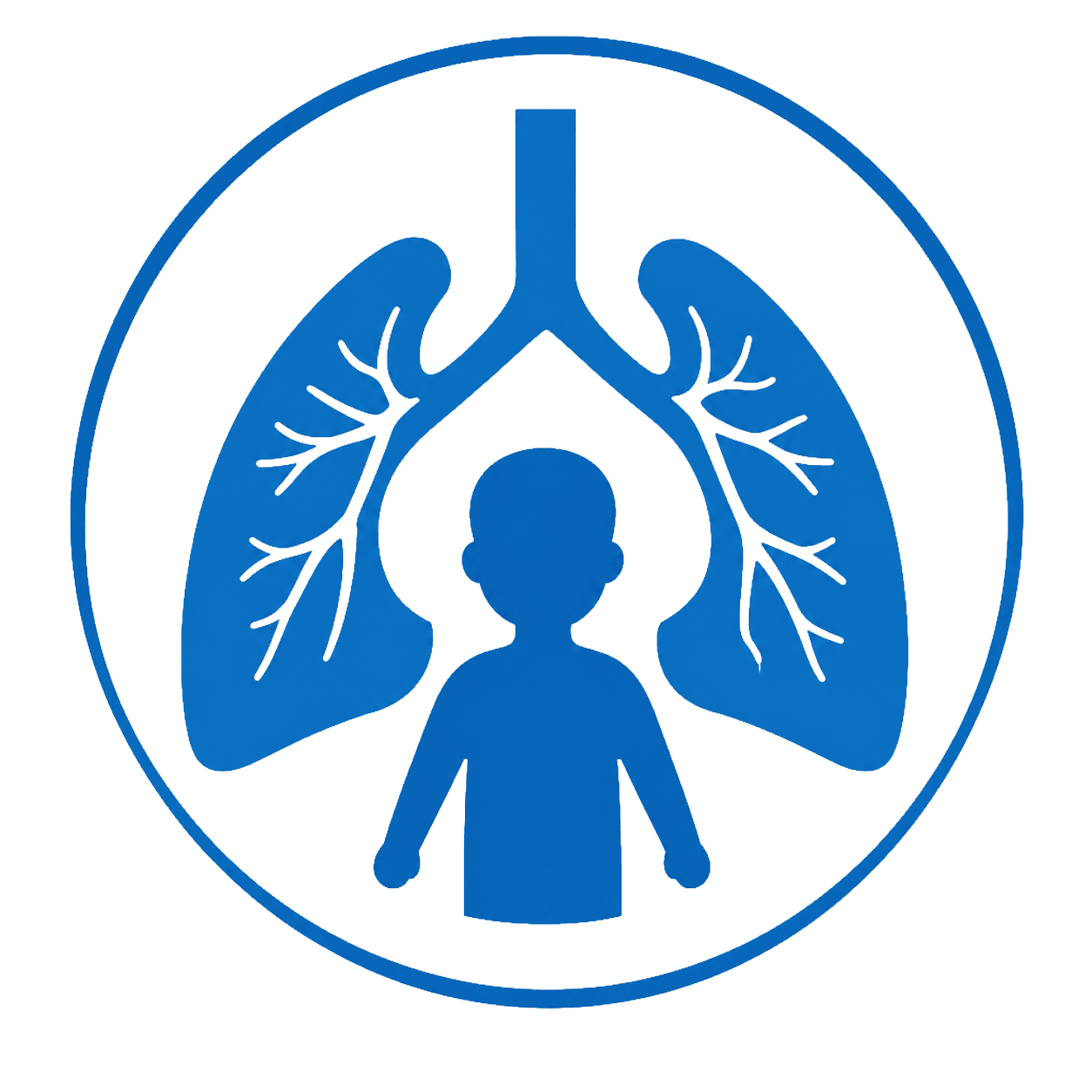 Pediatrik göğüs cerrahisi çocuk akciğer simgesi